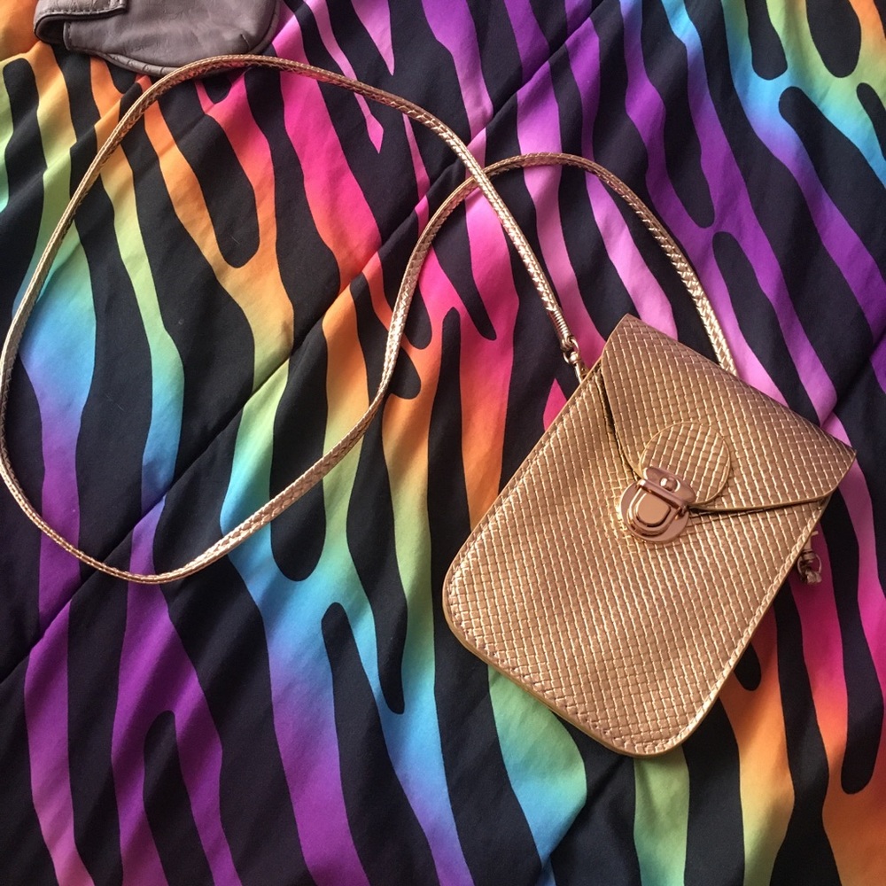Unknown brand Golden phone holder bag small